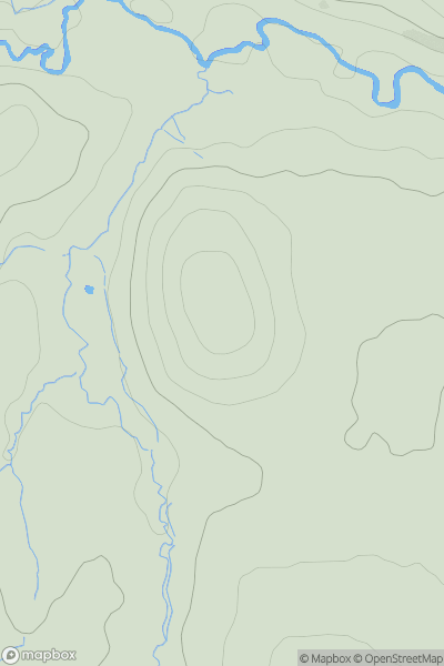 Thumbnail image for The Howe [The River Tees to The Wash] showing contour plot for surrounding peak